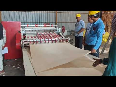 Manual Roll To Sheet Cutting Machine demonstration video
