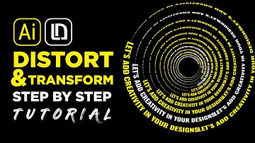 Typography with distort and transform effect | Typography illustrator | illustrator tutorial.