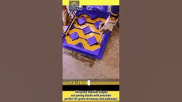 Interlocking Grass Paver Block Press! Eco-Friendly Concrete Bricks with Modern Molds