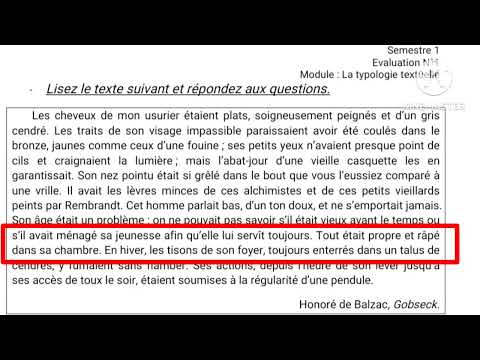 tronc commun جدع مشترك الفرض الأول الدورة الأولى la typologie textuelle contrôle N1 compréhension...