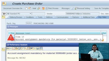 How to Fix Account Assignment Mandatory Error For material | Fix SAP Error ME045 | SAP MM  Tutorial