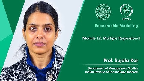 Module 12: Multiple Regression-II