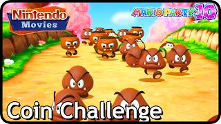 Mario Party 10 - Coin Challenge (2 Players, Mario vs Yoshi vs Spike vs Donkey Kong) @NintendoMovies