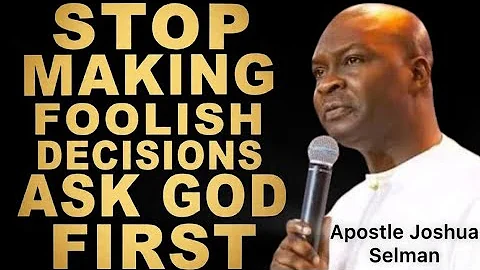 ALWAYS ASK GOD TO DIRECT AND ORDER YOUR STEPS- APOSTLE JOSHUA SELMAN 