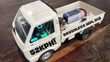 Brushless WPL D12 hits 52kph!