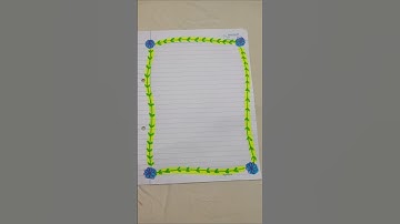 Borders✨| Front Page Design🌿| The Funky Crepes #shorts