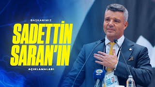 Başkanımız Sadettin Saranın Yüksek Divan Kurulu Konuşması