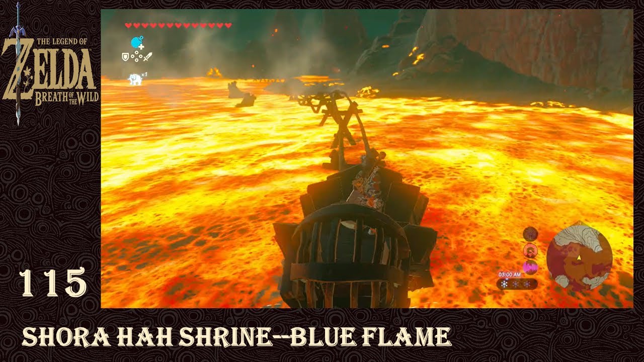 The Legend of Zelda Breath of the Wild 115 Shora Hah Shrine Blue Flame YouTube