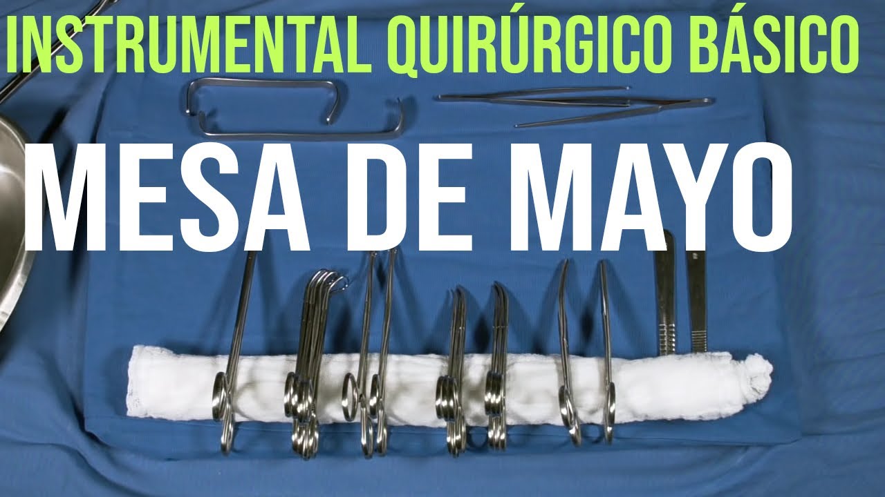 #cirugia | INSTRUMENTAL QUIRURGICO BÁSICO, MESA DE MAYO. #medicina #