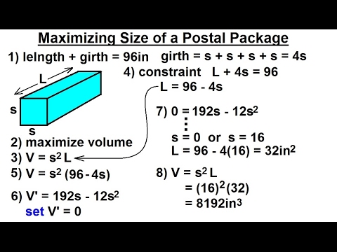 Calculus 1: Max-Min