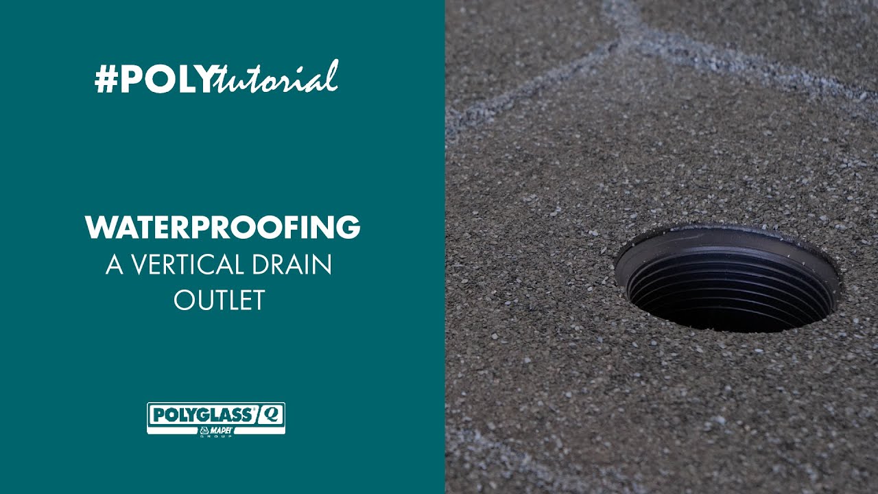 Polyglass Waterproofing a vertical drain outlet YouTube