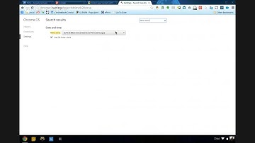Changing Time Zone on Chromebook