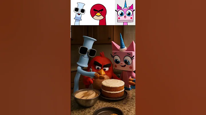 Sprunki OC: I  Alphabet Lore) Vs Emoji 52 Vs Unikitty All Characters are baking cake  #sprunki#
