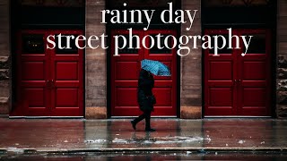 Rainy Day Toronto Street Photography | Nikon Z5 + Viltrox 85mm f1.8