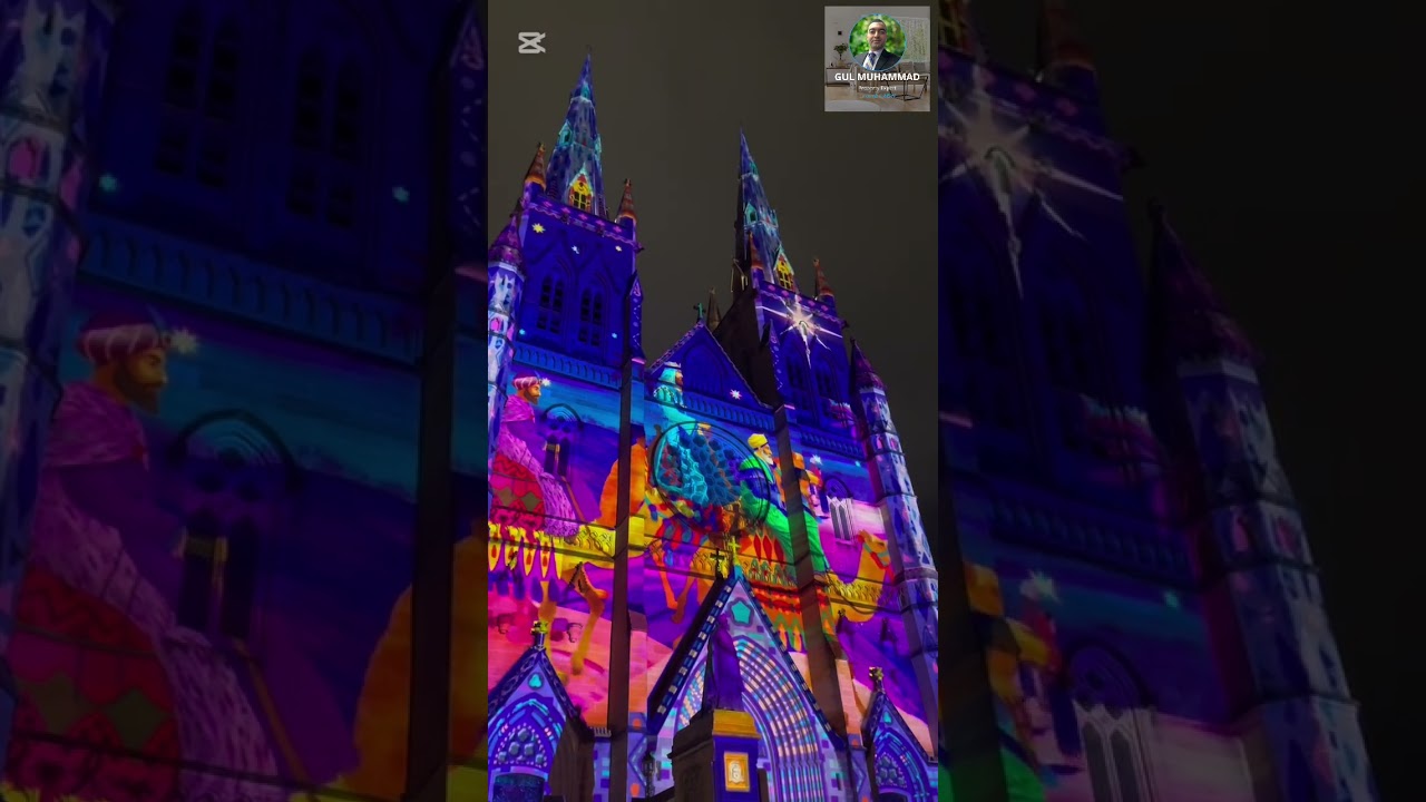 St Mary’s Cathedral - Christmas 🎄 Lights Sydney NSW AUSTRALIA 🇦🇺 