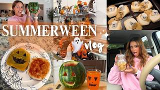 SUMMERWEEN VLOG 🎃 halloween hunting, fall coffee, and spooky fall baking