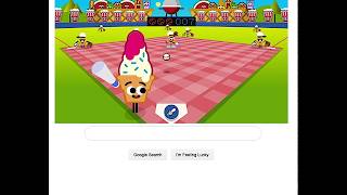 Google Doodle July 4th baseball game on the homepage! 44-0 VICTORY!