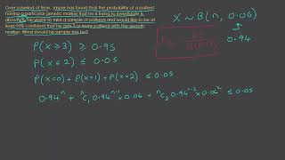 Year 12 Methods DRV Binomial Distribution Example 7