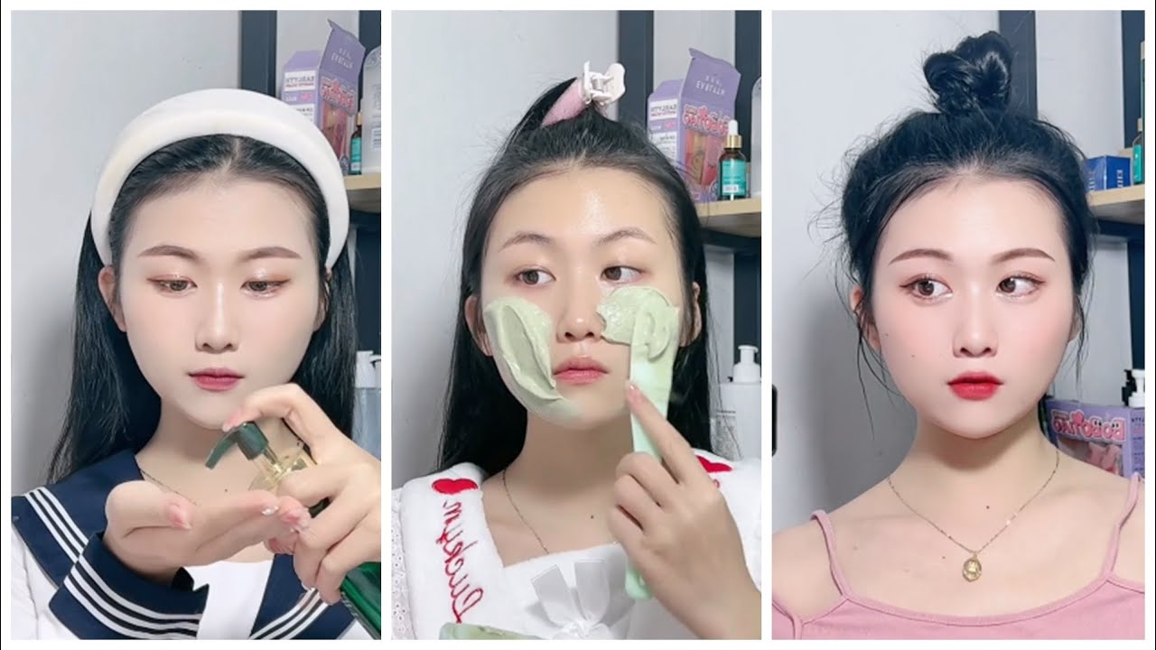 [Asmr] Chinese Girls Skincare Routine || Skincare Beauty 💦💦 抖音中国女孩护肤品 ...