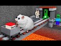 LEGO MINECRAFT - Hamster Maze with Traps ☠️ [OBSTACLE COURSE]
