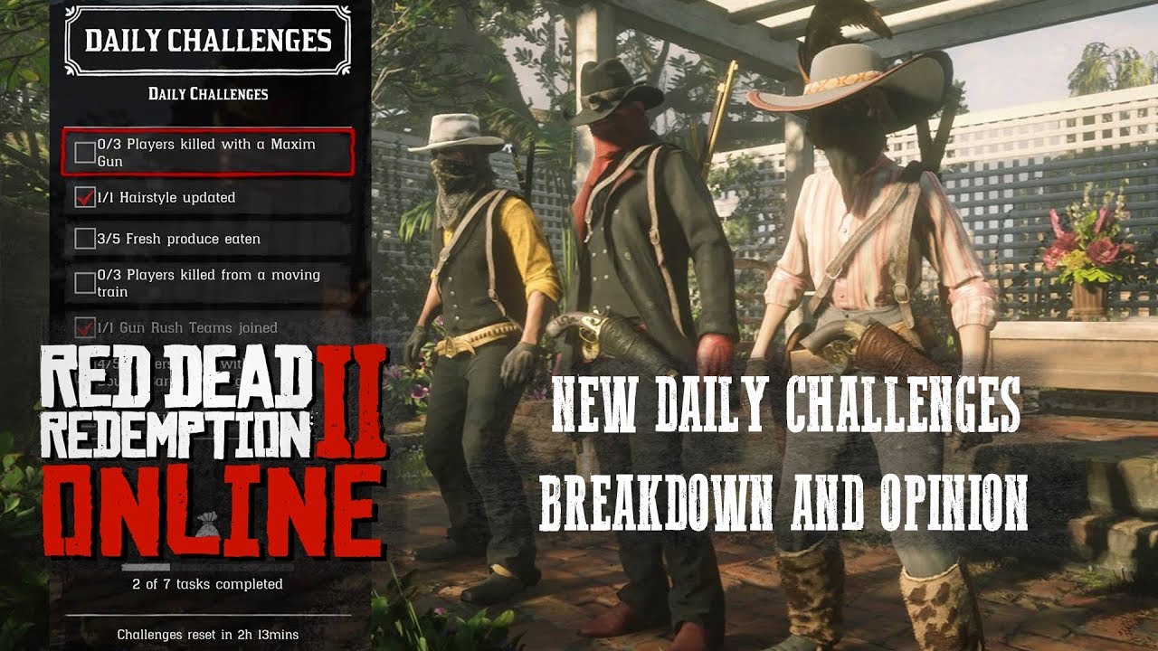 RED DEAD ONLINE NEW DAILY CHALLENGES BREAKDOWN AND OPINION!! YouTube