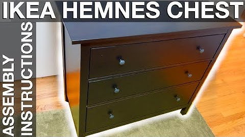 Assembling Ikea 3 Drawer Chest Hemnes How to instructions manual
