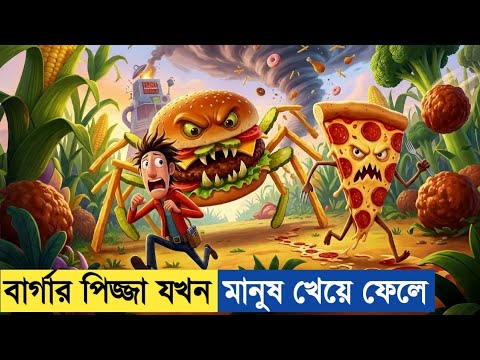 আকাশ থেকে পরা খাবার যখন জ্যান্ত রাক্ষস হয়ে যায় (চরম মজার গল্প)😵 Movie Explained In Bangla. 