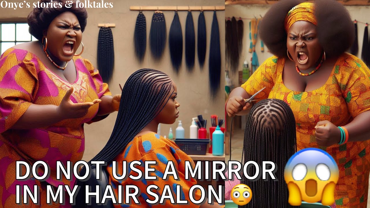 IF ONLY THEY KNEW WHY MIRRORS ARE NOT ALLOWED IN HER HAIR SALON😱..Before using a mirror, Watch this.