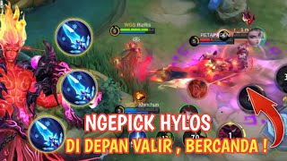 MUSUH NGEPICK HYLOS YAKIN ! GAK BISA LARI DARI VALIR JADINNYA - VALIR MOBILE LEGENDS