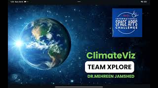 Climate Viz | NASA SPACE APPS CHALLENGE 2024 | Hackathon Project | #nasa #nasaspace #hackathon #2024