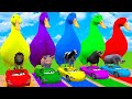 Long Slide Game With Cow Elephant Gorilla Hippopotamus Tiger 3d Animal Game Funny 3d Animals