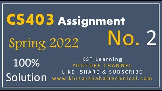 Celebrity CS403 Assignment No 2 Spring 2022 Complete Solution By KST Learning Profile