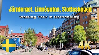 Walking Tour in Gothenburg | Järntorget to Slottsskogen via Linnégatan | Sweden Summer 2025.