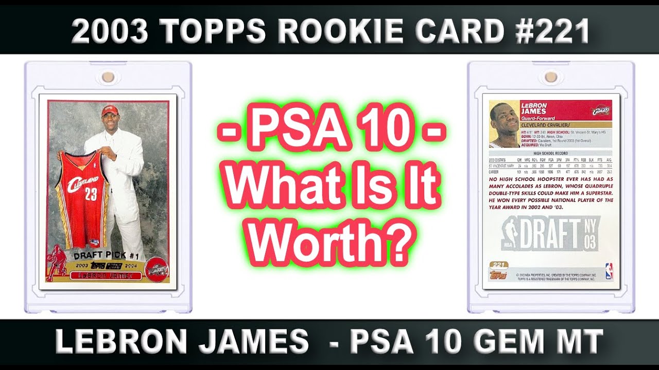 2003 Topps LeBron James Rookie Card 