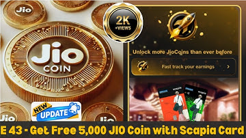 Ep. - 43  Apply Scapia credit card 👉 5,000 Jio Coin |  get 50 MSTC Airdrop | The Humble Trader |