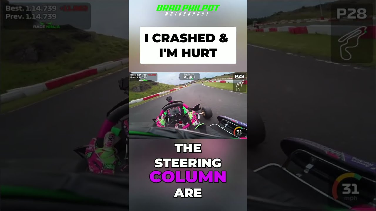 Thumbnail of Brad Philpot's video I Crashed and I'm Hurt! #Karting #Injury #Pain