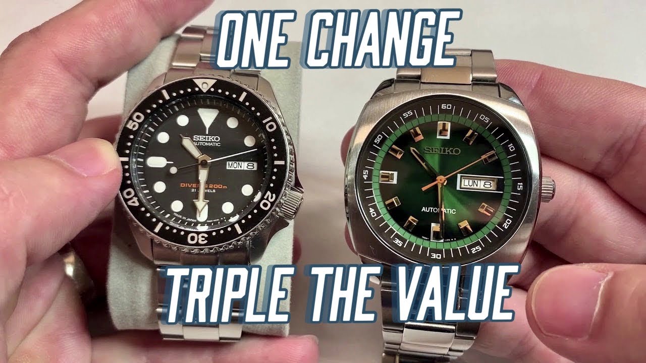 One small change would TRIPLE the value of the Seiko Recraft SNKM97 -  YouTube