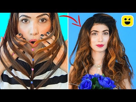 last-minute-hairstyles-&-beauty-hacks-to-look-perfect-everyday---diy-life-hacks-&-hair-hacks