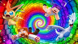 SUPER QUEDA com LUCKY BLOCK de PIXELMON | LUGIA vs VICTINI no MINECRAFT