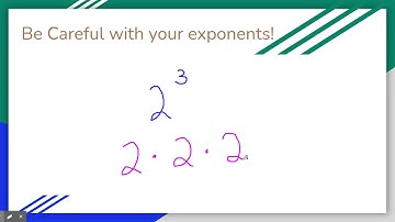 Common Misconception - Using Exponents with Numbers