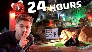 24 HOUR OVERNIGHT CHALLENGE AT MINI GOLF COURSE!