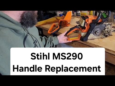 Fixing broken handle on a Stihl MS290 chainsaw - YouTube