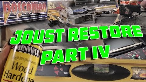 Joust Arcade Restore Part 4: Cabinet Repair (and Bosconian Update!)