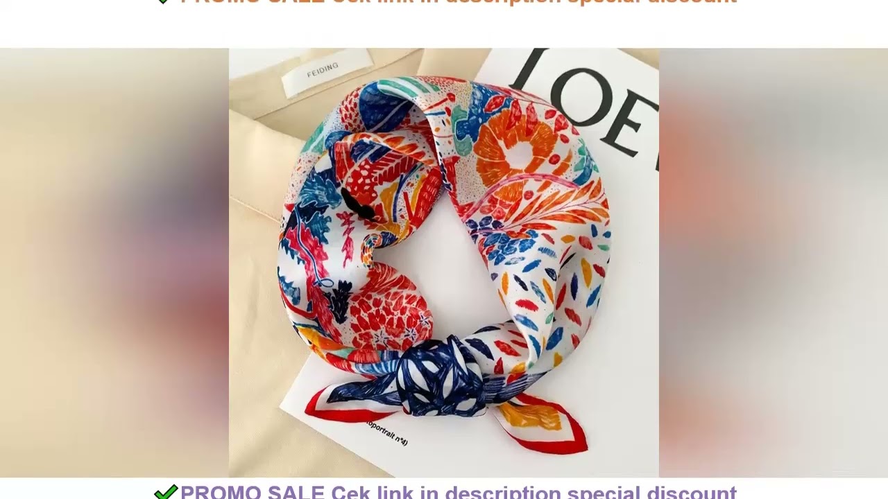 New 100% Natural Real Silk Scarf Fashion Women Summer Beach Small 53*53cm Neck Scarves Shawl Bandana