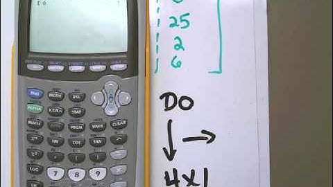 TI-84 Tutorial - Augmented Matrices, Reduced Row-Echelon Form, and Solving for Multiple Variables