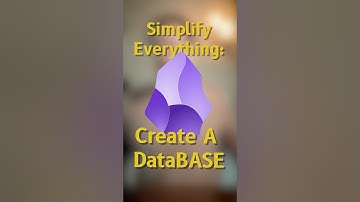 Obsidian Bases NEW Core Plugin 📝 Simplify #notes Organization #obsidian #obsidianbases