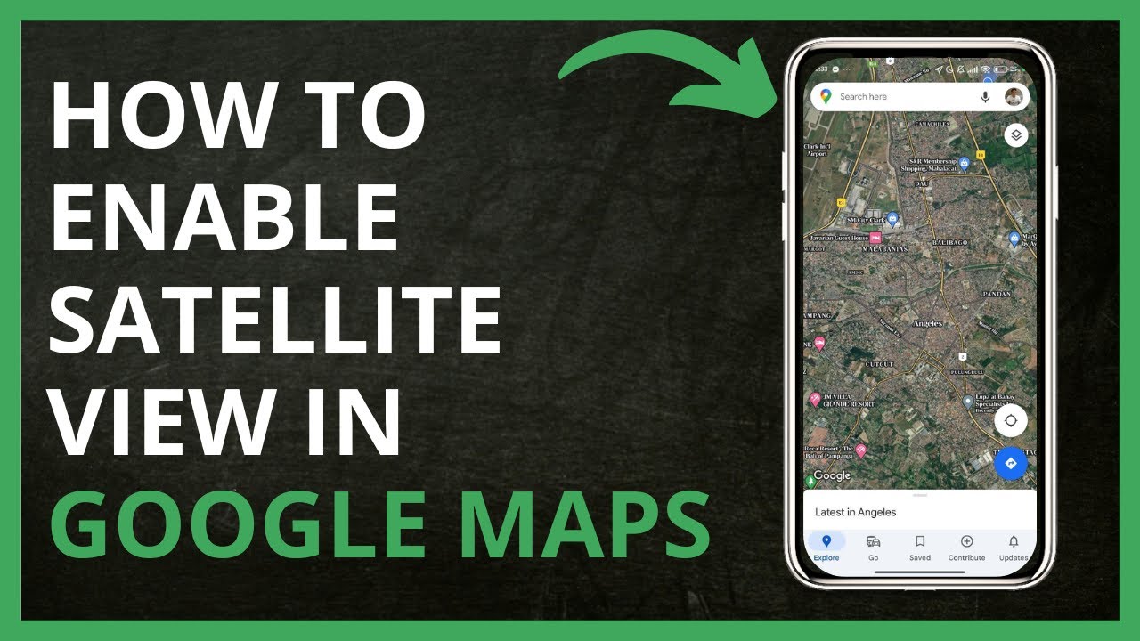 How To Enable Satellite View in Google Maps in 2024 - YouTube