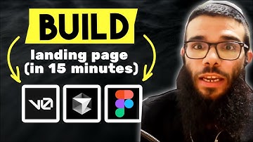 Build Landing Page For Your AI Startup in 15 Minutes | V0, Cursor AI, Figma
