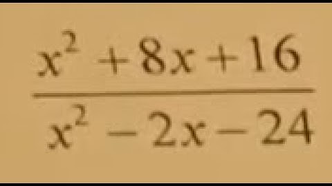 Simplify Rational Expression Factor to Find Restrictions