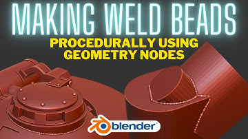 Creating weld beads in Blender using geometry nodes